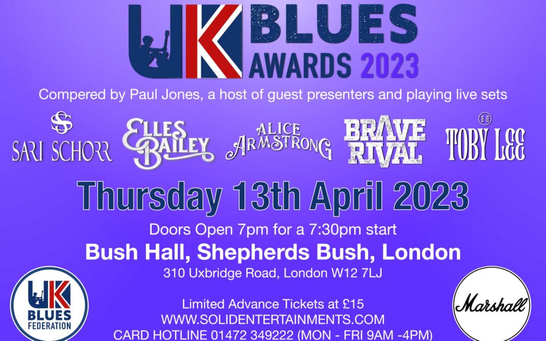 Marshall Main Sponsors of The UK Blues Awards